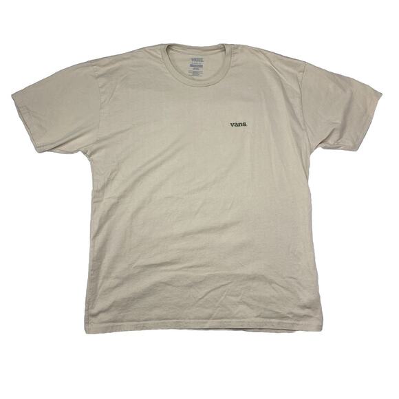Vans Classic Fit VANS Off the Wall Short Sleeve T-Shirt Men's Size XL Cream Boxy - Picture 1 of 4